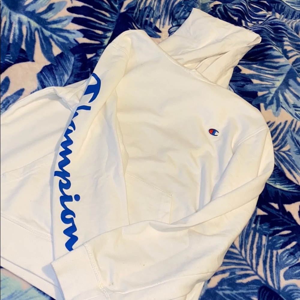 White Champion Hoodie